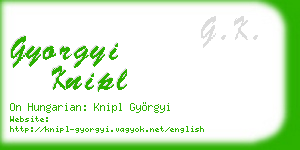 gyorgyi knipl business card